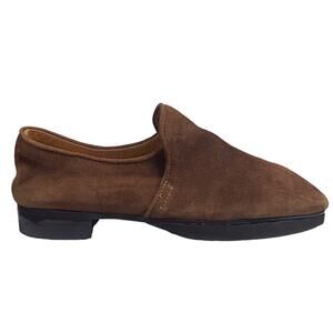 Aquatalia Women’s Revy Brown Suede Slii On Flat Size US 6